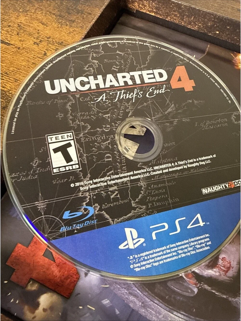 Uncharted 4 A Thief’s End Special Edition PS4 Steelbook Art Book Complete CIB